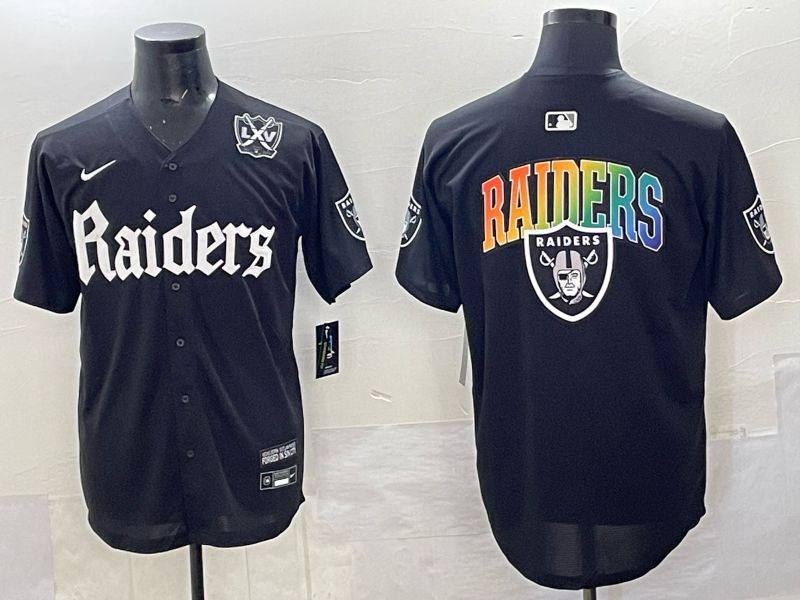 Men 2025 Oakland Raiders Blank Black 6th generation Joint Name Nike Limited NFL Jersey style 09->oakland raiders->NFL Jersey